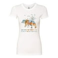 thumbnail image 2 of Wild Bobby, And Into The Forest I Go To Lose My Mind, Animal Lover, Women Slim Fit Junior Tee, White, Small, 2 of 4