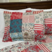 Somerset Home 3-Piece Quilt Set Queen Size - Mallory Patchwork Full/Queen Quilt Set