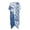 Blue Floral, variant on HELLHERO Loose Bathing Suit Cover Up for Beach High Quality Fabrics Kimono Long Kimono Swimsuit Cover Up Starry Mushroom Night