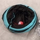 thumbnail image 4 of Túnel para gatos Salvador tubo plegable con juguete Color Azul Negro, 4 of 10