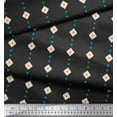 thumbnail image 2 of Soimoi Gray Japan Crepe Satin Fabric Diamond Geometric Decor Fabric Printed Yard 42 Inch Wide, 2 of 3