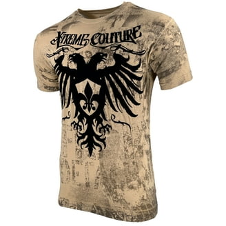 T-SHIRT HOMME XTREME Couture By Affliction Crâne Approprié S-6XL EUR 27 - Foto 4