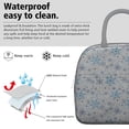 thumbnail image 3 of Womens Blue Christmas Snowflake Pattern Lunch Box for Work,Insulated Lunch Bag for Women,Loncheras Para Mujer,Leakproof Adult Lunch Bag for Work,Beach,Travel,Picnic,Camping, 3 of 7