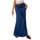 thumbnail image 1 of Faldas Largas para las Mujeres de Verano Color Sólido Cordón Moda Casual Poliéster Faldas de Cintura Elástica para las Mujeres, 1 of 5