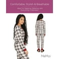 thumbnail image 5 of MeMoi Women's Henley Plaid Cotton Blend Pajama Set - Womens - Female, 5 of 8
