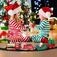 kkbbma Christmas Electric Train Set Flash Deals Assembling Trains