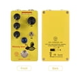 thumbnail image 4 of MOSKYAUDIO Yellow Aluminum Alloy Guitar/Bass Overdrive Pedal with Volume/Drive/Focus Controls, Two Voice Toggle Switch, 4-Mode Modulation Knob, True Bypass, 6.35mm I/O, 9V DC Power (Adapter Not, 4 of 7