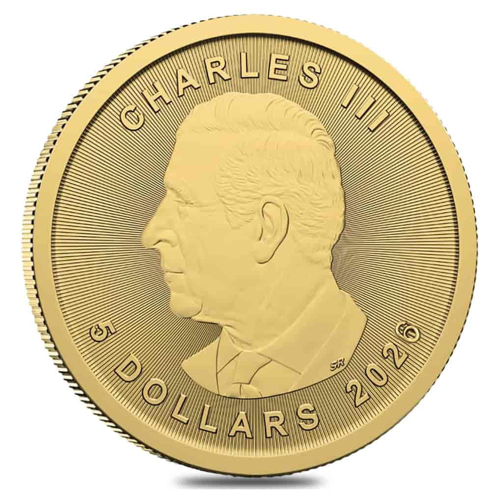 2026 1/10 oz Canadian Gold Maple Leaf $5 Coin BU (Sealed)