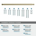 thumbnail image 4 of Amerock Balata 18 inch (457mm) Center-to-Center Golden Champagne Appliance Pull, 4 of 6