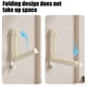 thumbnail image 5 of Percha para ropa sobre la puerta Con hierro blanco Plegable y retráctil con ganchos Pinzas para calcetines Soporte para toallas para ahorrar espacio 25,8 cm, 5 of 6