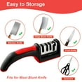 thumbnail image 5 of AGCAN 2 Pack Knife Sharpener, 4-Stage Ceramic Stone Kitchen Knife Sharpeners with Non-slip Base, Diamond Rods Knife Sharpening System for Kitchen Knives, Scissors, 5 of 7
