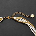 thumbnail image 5 of BOCAR Long Seed Beaded Multi Strand Necklace,10 Multiple Statement Long Bib Necklace with Tie Knot for Women Jewelry (N0102-Natura), 5 of 6
