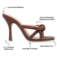 thumbnail image 3 of Journee Collection Womens Cilicia Slip On Multi Strap Open Toe Pumps, 3 of 4