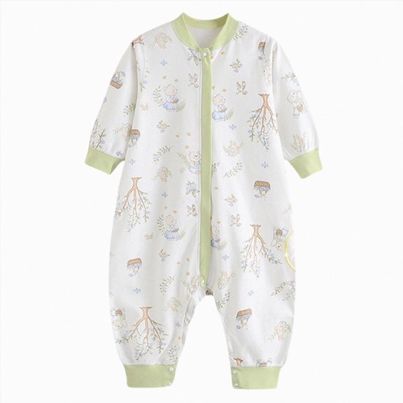UAYOTSE Baby Bodysuit Long Sleeve Romper Newborn Fall Winter Pajamas Preemie Infant Boys Girls Sleepers Loungewear,Sizes 18-24 Months