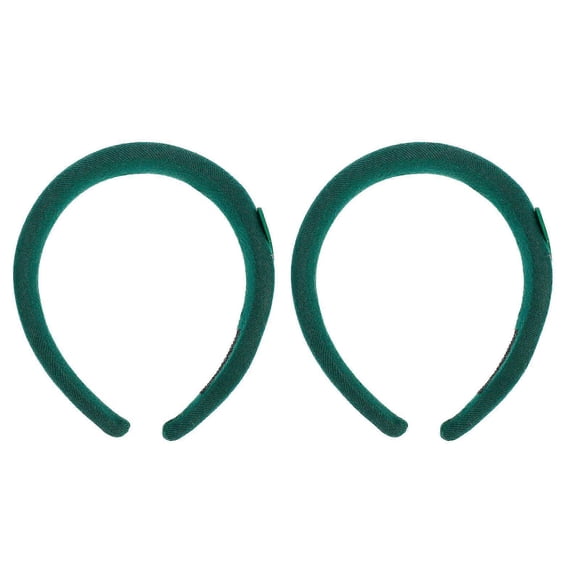 Face Washing Hairband Great For Daily Wearing Elegant Green Wide Headband Ideal For Women And Girls 2Pcs
