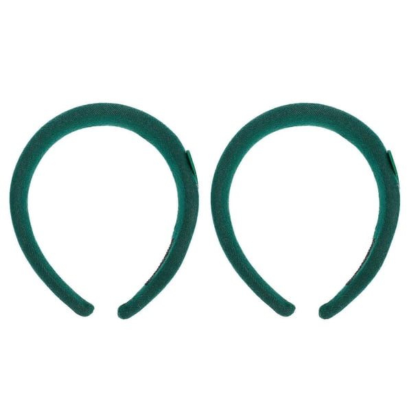 Face Washing Hairband Great For Daily Wearing Elegant Green Wide Headband Ideal For Women And Girls 2Pcs