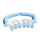 thumbnail image 1 of Masajeador de rodillo con anillo giratorio de 360°: relajación muscular profunda para piernas, cintura y brazos; plegable y portátil; material PP+ABS; alivia la fatiga del yoga y el fitness, 1 of 4
