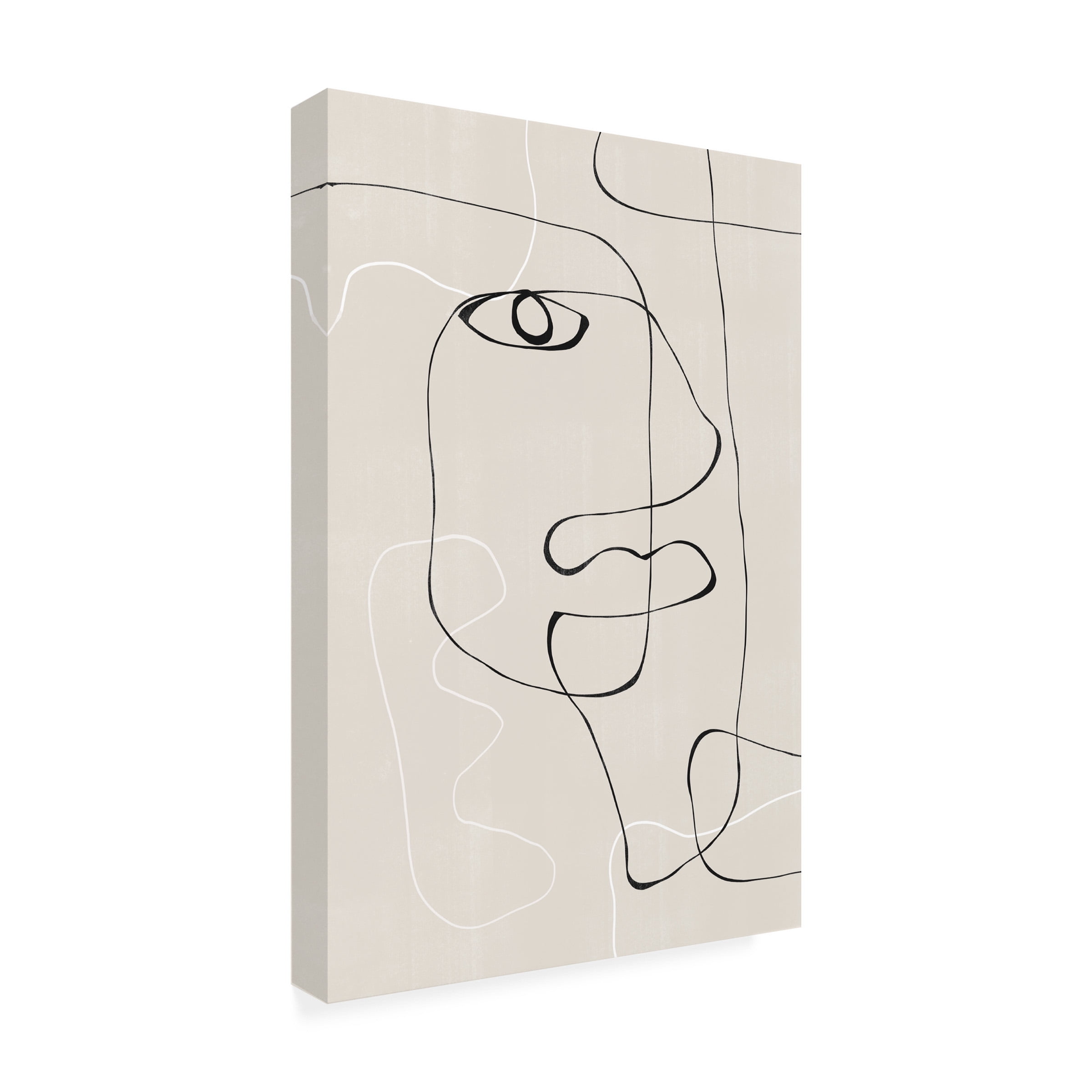 THE MIUUS STUDIO 'Abstract Face No1' Canvas Art