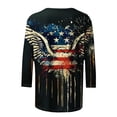 thumbnail image 4 of Dagegui My Orders Placed Recently By Me 4th of July Shirts Women 3/4 Sleeve Summer Tops Cute 3D Graphic American Flag Patriotic T Shirt Casual Stars Independence Day Tee Tops, 4 of 5