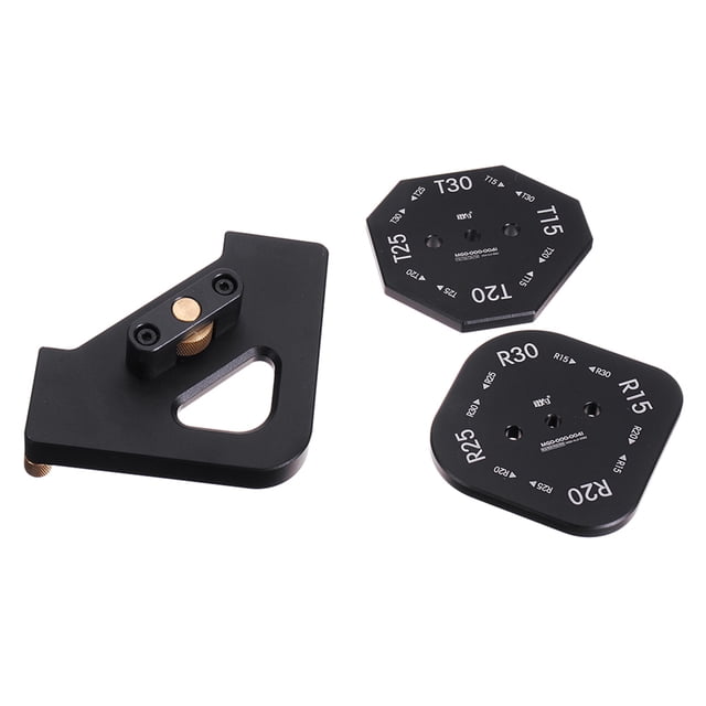 WDOplteas Carpintería Esquina Radio Plantilla Trimmer Router Edge Jig (Redondo + Filete)