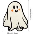 thumbnail image 3 of Halloween Ghost Bath Mat, Cute Spooky Ghost Tufted Rug, Soft Absorbent Non‑Slip Floor Mat, Horror Holiday Decorative Ghost Rug for Bathroom, Bedroom, Kitchen, Living Room Halloween Home Decor, 3 of 5