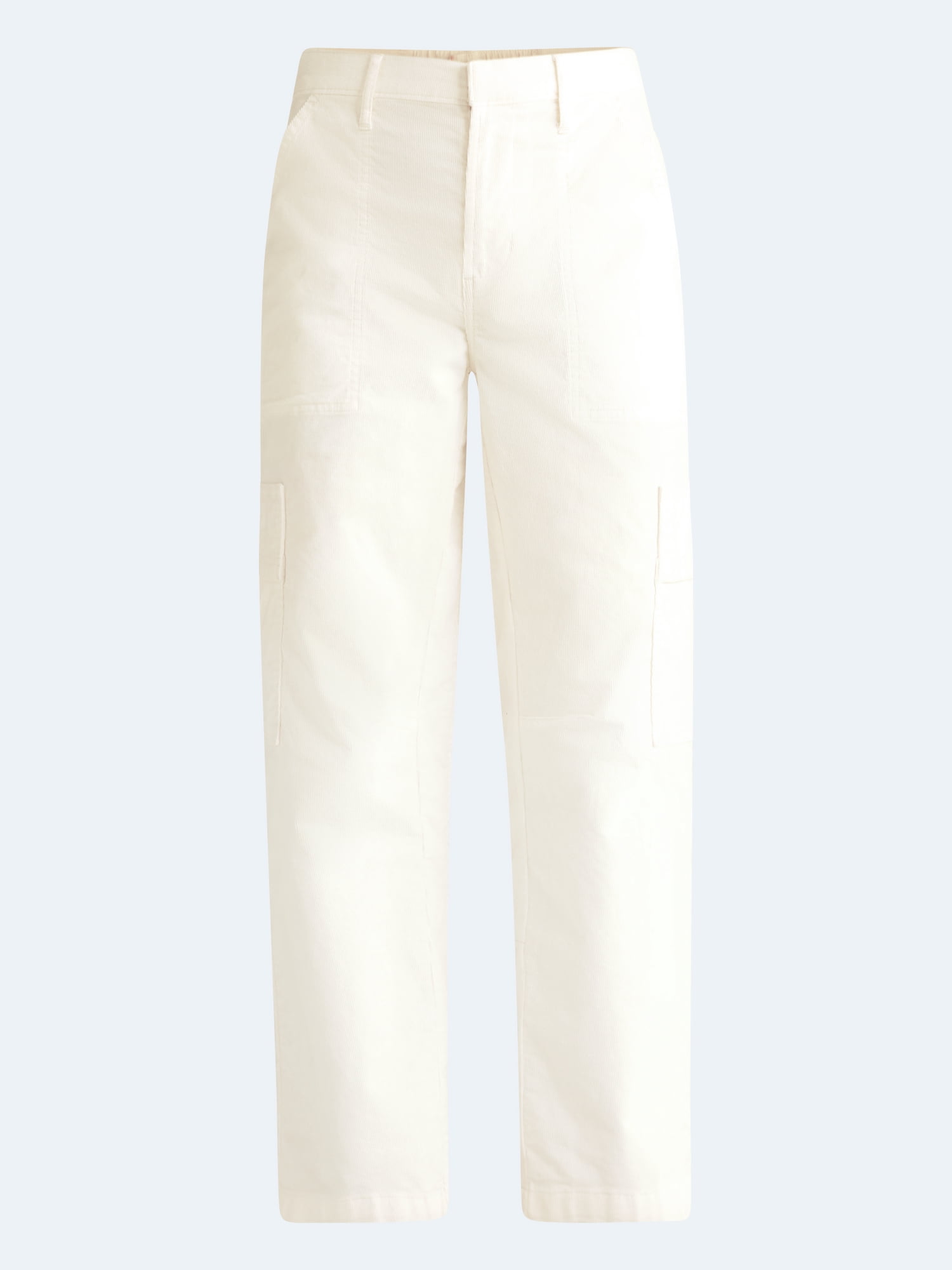 Free Assembly Women's and Women's Plus High Rise Cropped Corduroy Cargo Barrel Pants, Reg and Short Inseam, Sizes XS-4X