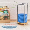 thumbnail image 6 of ECR4Kids CircleSpots Flexible Seating Floor Pads, Classroom Essentials, Blue, 10-Pack, 6 of 9
