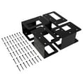 thumbnail image 4 of Tnarru 4 Pieces Firewood Bracket Kit Fireplace Wood Storage Support Heavy Duty Log Holder Log Storage Rack Bracket for Patio Outdoor, 4 of 8