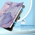 thumbnail image 3 of Fintie Case for Wacom One Drawing Tablet 13.3", Trifold Stand Lightweight Slim Shell Protective Cover for 13.3 inch Wacom One Drawing Tablet, Lilac Marble, 3 of 7