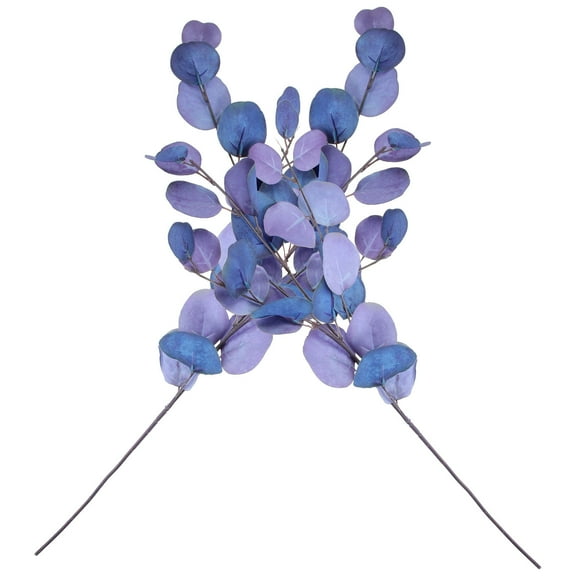 Phenofice Faux Eucalyptus Stems 2Pcs Simulation Eucalyptus Leaves Stems Blue 80X7CM Silk Flower for Home Decorative