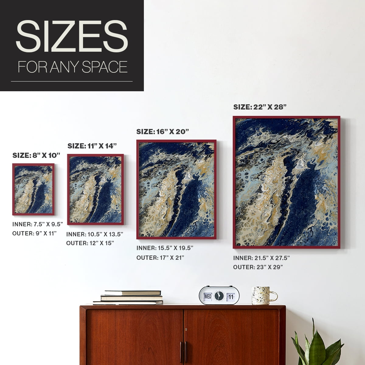 C39 Framed Print in Red Solid Wood Framed Print No Nail Hanging