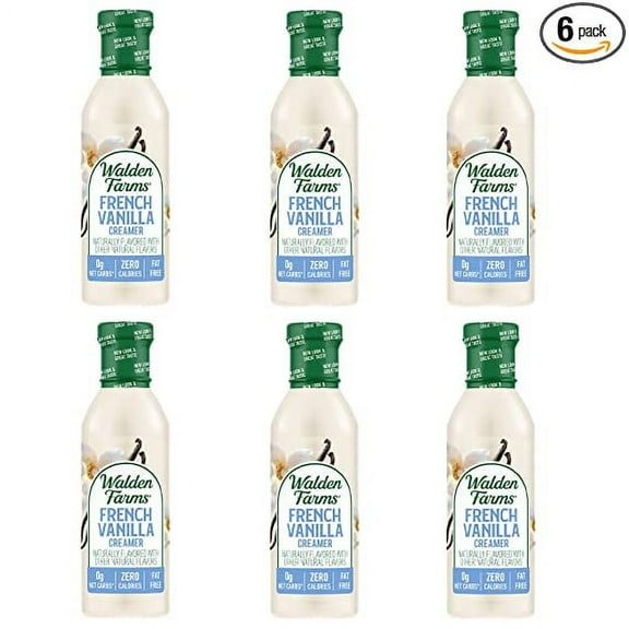 Walden Farms French Vanilla Coffee Creamer, 12 oz. Bottles (Pack of 6)
