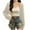 Beige, variant on Lindreshi Cardigan Sweaters for Women Plus Size Clearance Women's Fashion Loose Hollow Short Knitted Cardigan Long Sleeve