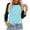 Sky Blue, variant on Cropped Tshirt 3/4 Sleeve T-Shirt Tops for Women - Loose Casual Blouse Baseball Style Tees Ladies Three Quarter Raglan Shirt Color Block Crewneck Tee Tops Womens Tunic Tops 3XL