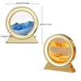 thumbnail image 4 of Bearachild Lámpara de reloj de arena, portátil, con batería, recargable, Control remoto, 360 grados, decorativa, para oficina, sala de estar, luz de Iluminación y accesorios Oro Bearachild HA067529-01, 4 of 6