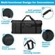 thumbnail image 4 of Bolsa de viaje con ruedas Finnhomy de 100 litros con 2 ruedas, 83 x 34 x 36 cm, color negro, 4 of 8