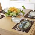 thumbnail image 4 of Ambesonne Tropic Place Mats Set of 4, View of Deserted Island, Standard Size, Brown Yellow Green, 4 of 6