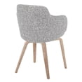 thumbnail image 6 of LumiSource Whitewashed Wood, Dark Grey Noise Fabric Boyne Chair - Set of 2, 6 of 6