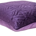 thumbnail image 4 of Parkland Collection Delta Transitional Quilted Purple Throw Pillow, 4 of 6