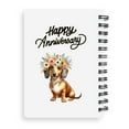 thumbnail image 2 of Happy Anniversary Dachshund Celebrates Wedding Love Family Party Spiral Bound Journal Wiener Dog Lover Gifts Idea 5x7in Spiral Notebook - 01015, 2 of 5