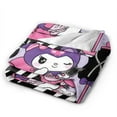 thumbnail image 2 of Kuromi Blanket, Anime Throw Blanket For Couch Sofa Bed, Soft Cozy Lightweight Warm Flannel Blanket, Home Decor, Anime Gifts For Boys Girls Kids Teens, 80"X60", 2 of 9