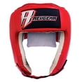 thumbnail image 1 of Open Face Leather Headgear - Red, 1 of 4