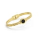 thumbnail image 4 of Brazalete Unisex de Oro Laminado con Detalle Negro, 4 of 14
