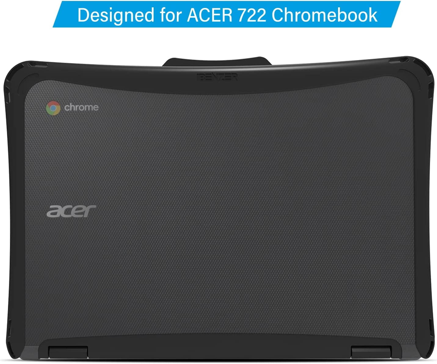 iBenzer Hexpact Case for Acer R753T/R753TN 11 inch Chromebook Spin 511, Heavy Duty Case for Acer R753T/R753TN Chromebook Spin 511 11", Protective Case for K-12 Students, Black, W-HPE-ACER R753