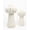 White, variant on Aria Home Set of 2 Tall Textured Ceramic Flower Vases Black Home Decor Accent Style