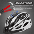 thumbnail image 5 of Casco De Bicicleta Adulto Ciclismo Casco+gafas+mascara+bolso  58-63 cm Lab.G, Blanco, 5 of 5