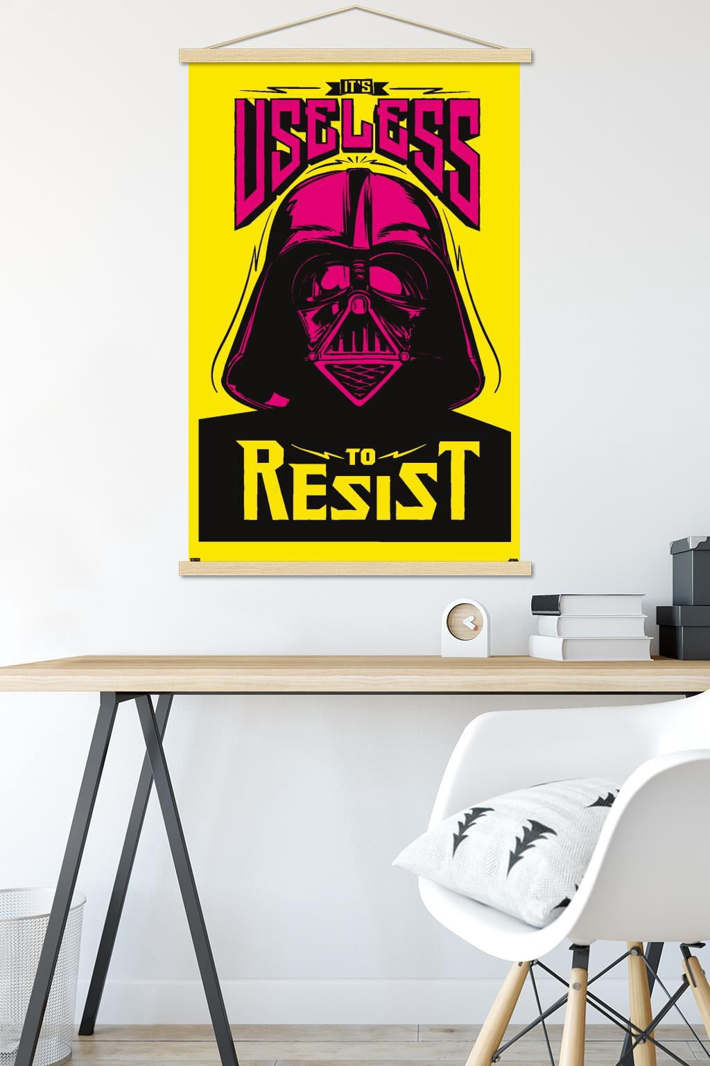 Star Wars: Saga - Useless to Resist Wall Poster with Wooden Magnetic Frame, 22.375" x 34"