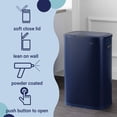 thumbnail image 2 of happimess Tammi Kitchen 14.5-Gallon Slim Metal Push Button Trash Can, Denim Blue, HPM1017J, 2 of 10