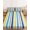 Blue, variant on Twin Sze Fitted Sheet Set - Blue Yellow Striped 2 Piece Bedding Sets 16" Deep Pocket Fitted Sheet with 1 Pillowcase, Farmhouse Navy Blue Ombre Stripes Brushed Microfiber Hotel Luxury Bed Sheets