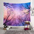thumbnail image 2 of Pretty Comy Tapestry Forest and Starry Printed Tapestry Polyester Fabric Wall Hanging Decor Mural Beach Towel Bedspread Picnic Blanket, 2 of 6